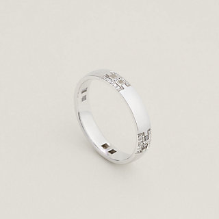 HERMES リング 結婚指輪 H ピンクゴールド ダイヤ Ever Herakles Ever Herakles wedding band | Hermès USA